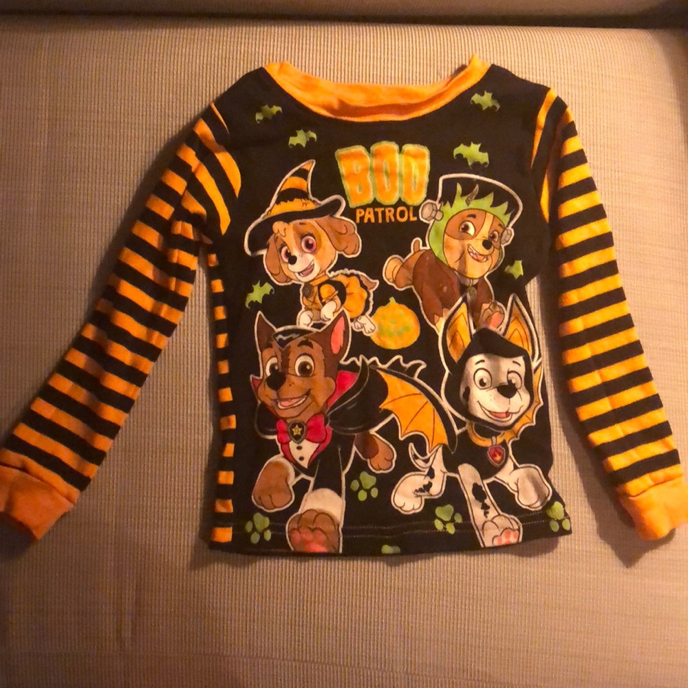 Halloween paw patrol pj set